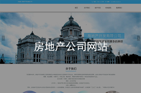 房地產(chǎn)公司網(wǎng)站建設(shè)案例
