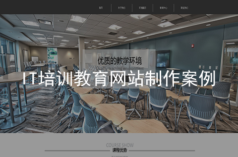 IT培訓(xùn)教育網(wǎng)站制作案例