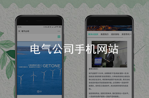 電氣公司手機網(wǎng)站制作案例